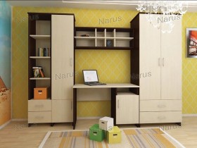 Детская Студент Комплект мебели (Дуб сонома/Белый) в Белгороде - belgorod.katalogmebeli.com | фото 1