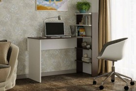 Компьютерный стол №3 (Венге/Белый) в Белгороде - belgorod.katalogmebeli.com | фото