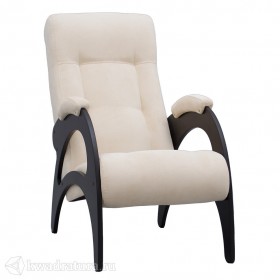 Кресло для отдыха Неаполь Модель 9 без лозы (Венге-эмаль/Ткань Ваниль Verona Vanilla) в Белгороде - belgorod.katalogmebeli.com | фото