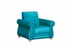 Кресло для отдыха "Порто" (велюр киви бирюза / микровельвет крем) в Белгороде - belgorod.katalogmebeli.com | фото 1