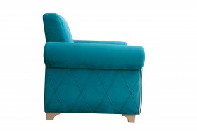 Кресло для отдыха "Порто" (велюр киви бирюза / микровельвет крем) в Белгороде - belgorod.katalogmebeli.com | фото 6