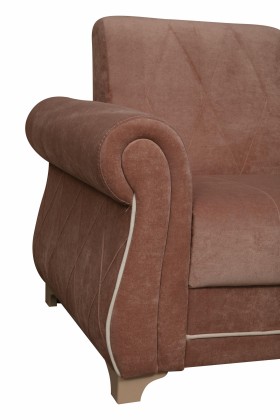 Кресло для отдыха "Порто" (велюр киви корица / микровельвет крем) в Белгороде - belgorod.katalogmebeli.com | фото 3