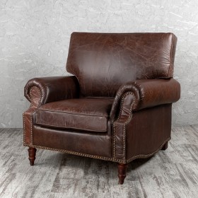 Кресло кожаное Лофт Аристократ (ширина 1100 мм) в Белгороде - belgorod.katalogmebeli.com | фото