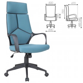 Кресло офисное BRABIX Prime EX-515 (голубая ткань) в Белгороде - belgorod.katalogmebeli.com | фото