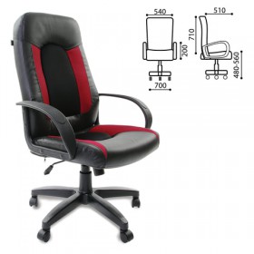 Кресло офисное BRABIX Strike EX-525 (черно-красный) в Белгороде - belgorod.katalogmebeli.com | фото