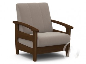 Кресло для отдыха Омега (орех лак/CATANIA COCOA) в Белгороде - belgorod.katalogmebeli.com | фото