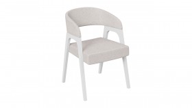 Кресло «Техас 1» (Белый матовый/Шенилл Estetica Vanille №220) в Белгороде - belgorod.katalogmebeli.com | фото