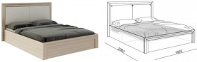 Кровать 1,6 Глэдис (М32) с подъемным механизмом Распродажа в Белгороде - belgorod.katalogmebeli.com | фото 2