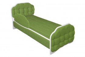 Кровать 170 Атлет 76 Зелёный (мягкий бортик) в Белгороде - belgorod.katalogmebeli.com | фото