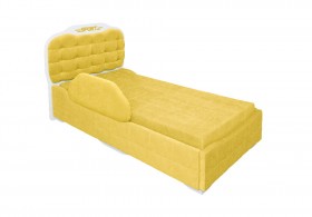 Кровать 190 Атлет Lux 74 Жёлтый (мягкий бортик) в Белгороде - belgorod.katalogmebeli.com | фото