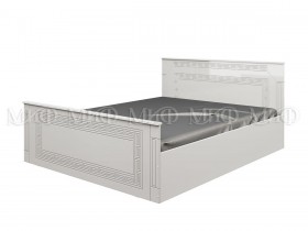 Кровать Афина-1 1,4 м (Белый/Белый глянец) в Белгороде - belgorod.katalogmebeli.com | фото