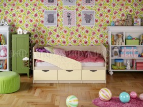 Кровать Бабочки 2,0м (Ваниль матовый) в Белгороде - belgorod.katalogmebeli.com | фото
