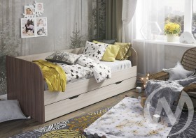 Кровать детская Балли 2-х уровневая (шимо темный/шимо светлый) в Белгороде - belgorod.katalogmebeli.com | фото