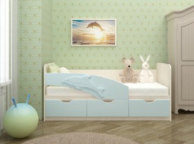 Кровать детская 1,6м Дельфин (Розовый металлик) в Белгороде - belgorod.katalogmebeli.com | фото