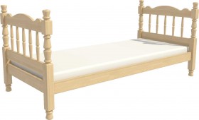 Кровать одинарная Аленка из массива сосны 800*1890 Сосна в Белгороде - belgorod.katalogmebeli.com | фото 3