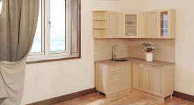 Угловая кухня Рамочная 1500х1400 мм (Беленый дуб) в Белгороде - belgorod.katalogmebeli.com | фото 3