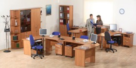 Мебель для персонала Альфа 61 Ольха в Белгороде - belgorod.katalogmebeli.com | фото