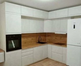 Модульная кухня Бруклин 2.4 x 2 м (Бетон белый) в Белгороде - belgorod.katalogmebeli.com | фото 15