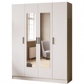 Шкаф комбинированный Ларс (1,6) белый в Белгороде - belgorod.katalogmebeli.com | фото