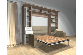 Шкаф-кровать с диваном Каролина в Белгороде - belgorod.katalogmebeli.com | фото 3