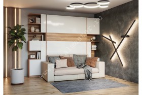 Шкаф-кровать с диваном Дина в Белгороде - belgorod.katalogmebeli.com | фото 1